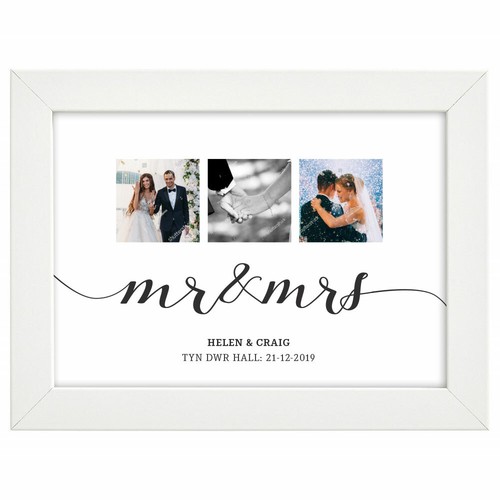 Personalised mummy mum birthday frame photo print message A5 white gift art 8x6 - Picture 10 of 10