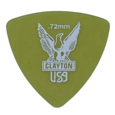 Clayton Ultem Gold - Triangle - 0,72 mm (1,6 oder 12 Stück) Plektren