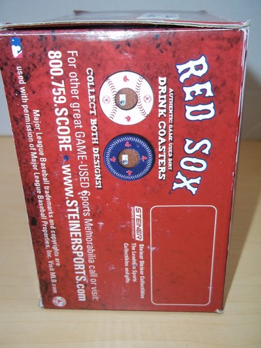 Boston Red Sox MLB Dirt Drink Coasters Blue Authentic Set of 16 Steiner Sports - Picture 6 of 9