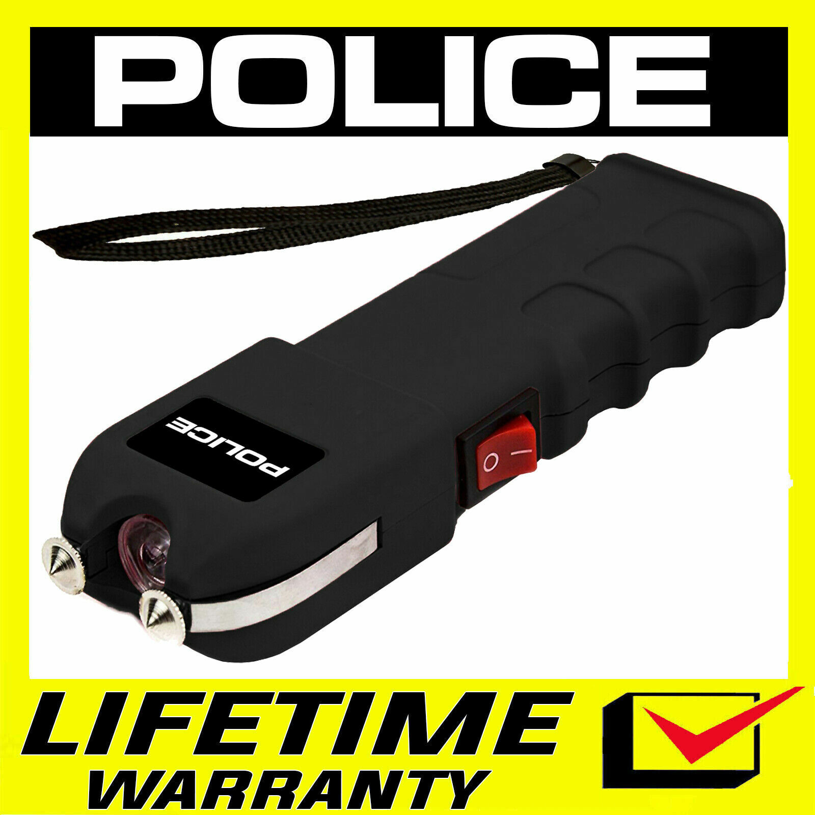 POLICE Stun Gun 928 700 BV Heavy Duty Rechargeable LED Flashlight