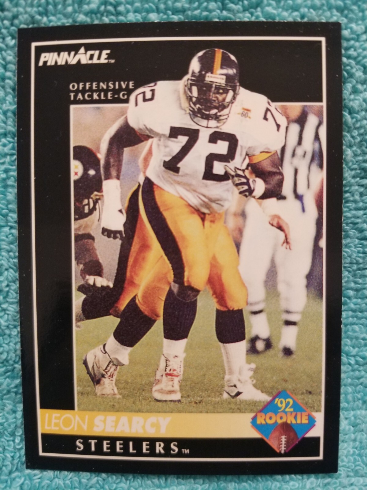 1992 PINNACLE LEON SEARCY ROOKIE #315 PITTSBURGH STEELERS RC