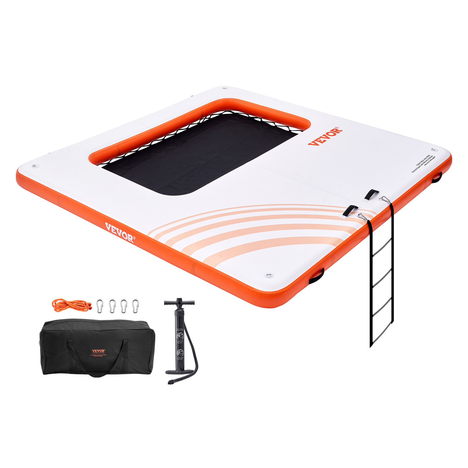 VEVOR Pontile galleggiante gonfiabile piattaforma pontile d'acqua 10x10 piedi