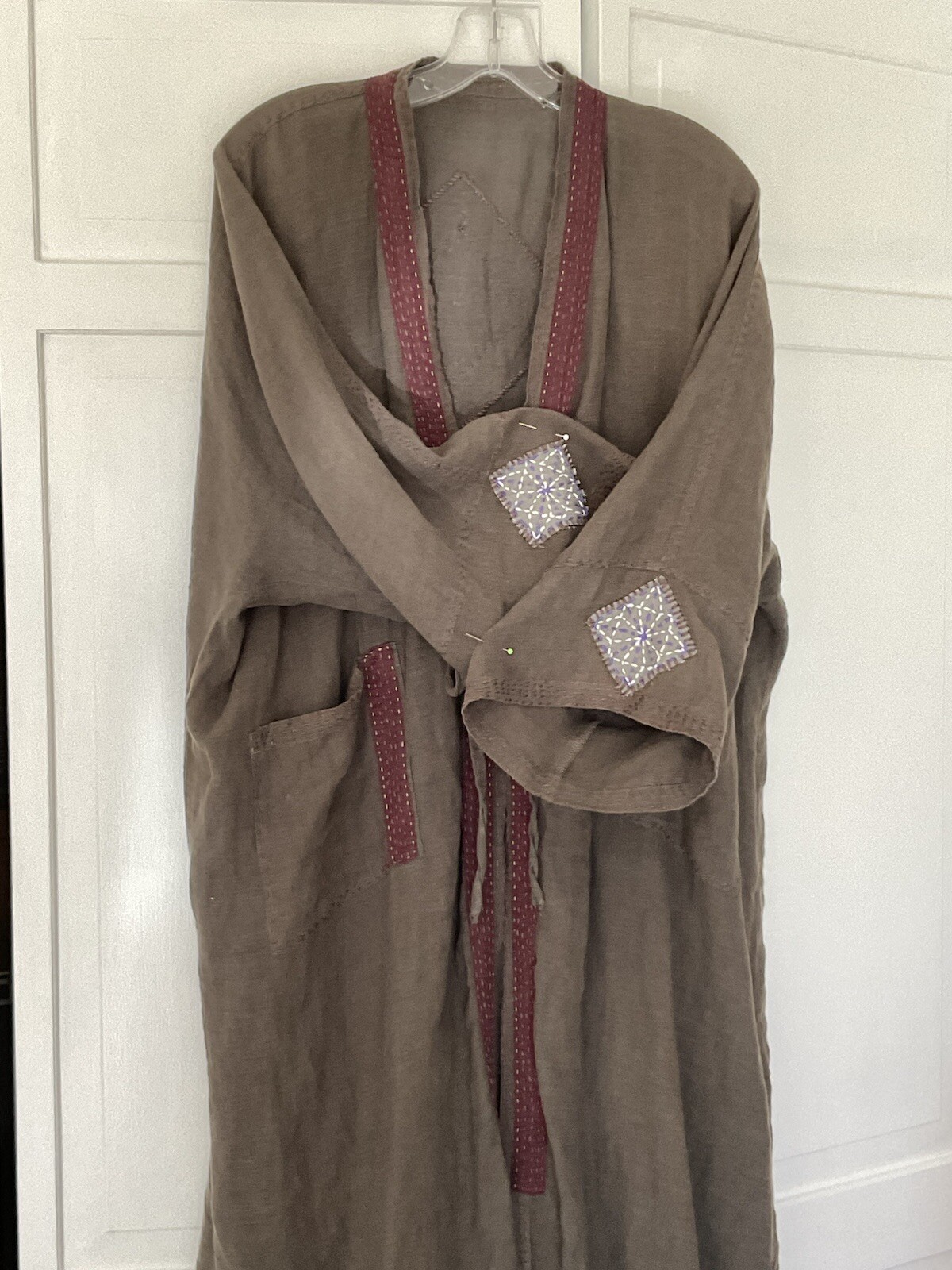 Patchwork Jacket Cardigan Large Women Handmade Qu… - image 12