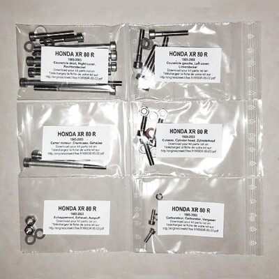 HONDA CRF 80 100 F 2004-2013 Motor Inbus Rostfrei Schraubensatz CRF80F CRF100