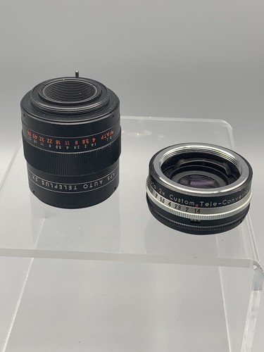 Kenko APS Auto Teleplus 3X Lens Teleconverter Cap & Vivitar Auto 2x-1 Lens