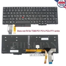 New US keyboard Backlit for Lenovo ThinkPad E580 E590 T590 P52 P53 P53s P72 P73