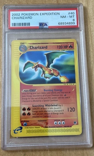 2002 Pokemon Expedition  #40 Charizard PSA 8 NM-MT