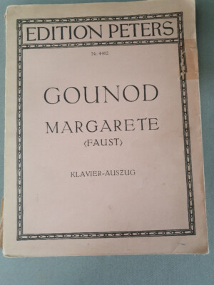 Klavierauszug - Gounod: Margarethe (Faust)