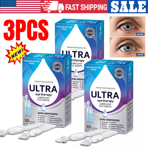 3 Boxen = 30 Stück Ultra Eye Therapy Tropfen Augentropfen Ultra Eye Drop Hot