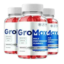 3-Pack Gromax Advanced Male Gummies to Boost Male Performance - 180 Gummies