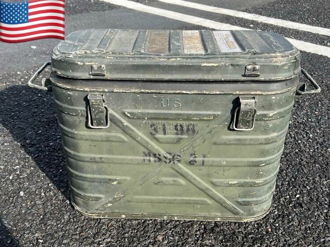 実物米軍 ベトナム戦争レトロ USフードコンテナ クーラーボックス Real US Army Vietnam War Retro US Food Container Cooler Box