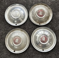 Vintage Original Plymouth 15 Hubcaps Wheel Covers Mayflower Set