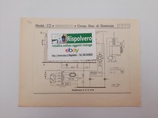 Schema Elettrico Comp. Gen. di Elettricità Amplificatori 12 W e 4110 AM-FM