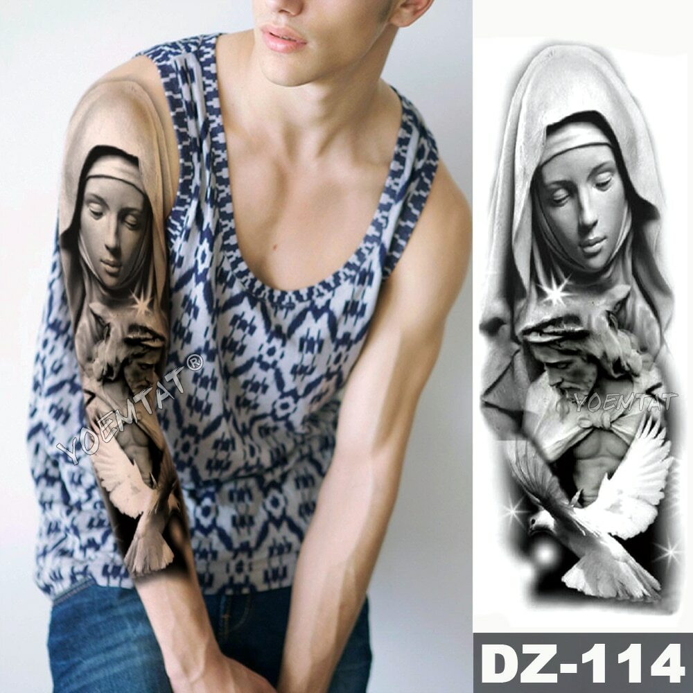 Virgin Mary tattoo by Annelie Fransson - Tattoogrid.net