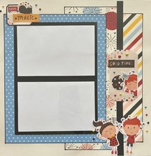 Disney 12x12 Premade Scrapbook Page-Good Times