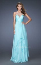 La Femme Prom Dress Formal Evening Gown 20060 Light Mint Size 0, 2, 4, 12