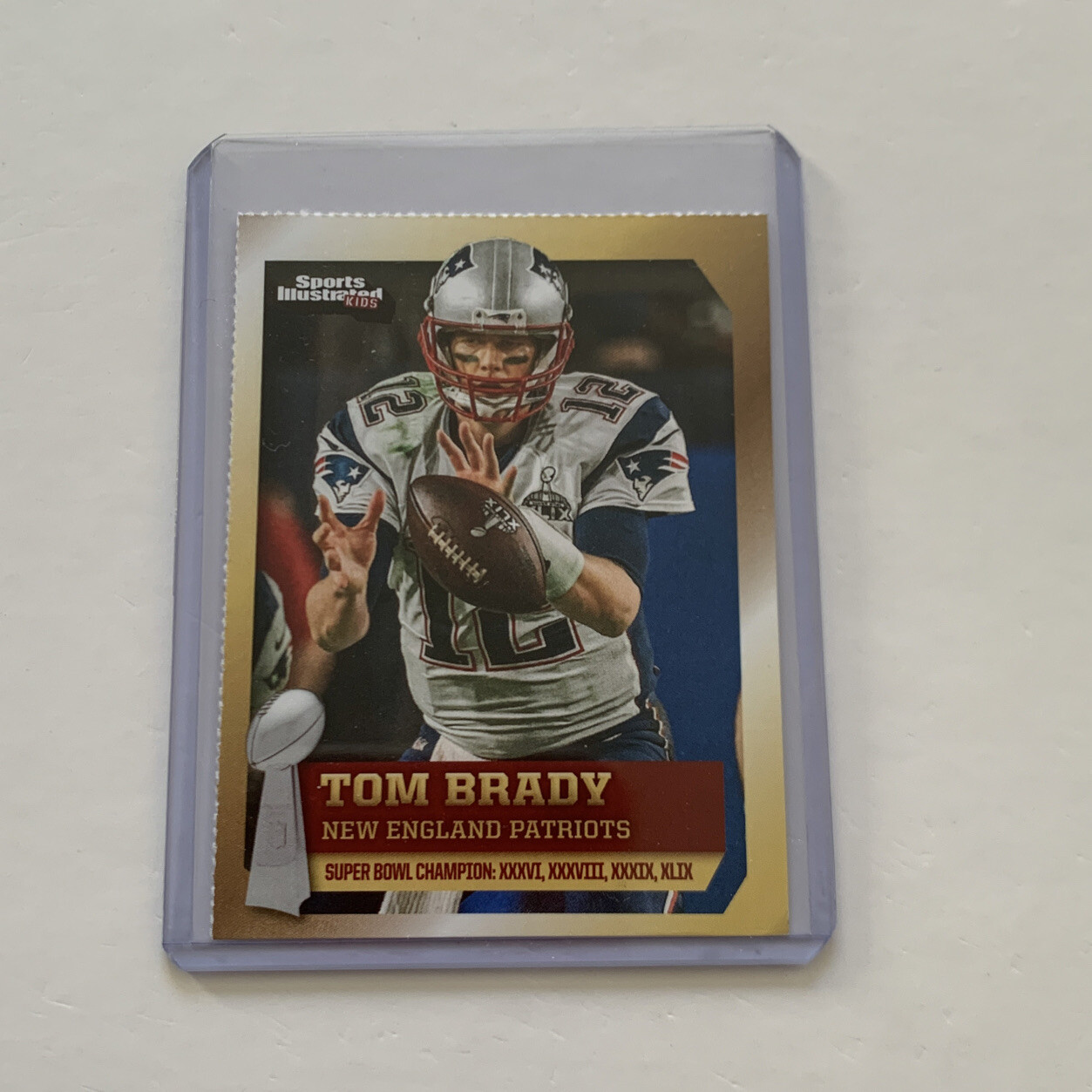 TOM BRADY Super Bowl 2016 Sports Illustrated Si for Kids NE Patriots Weak Corner