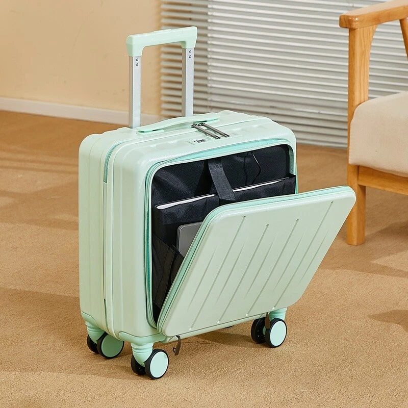 18-inch carry-on luggage Boarding case front open pull rod case Multi-functional - Image 3 of 4