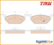 Brake pad set, disc brake Cotec TRW GDB1984 for Skoda