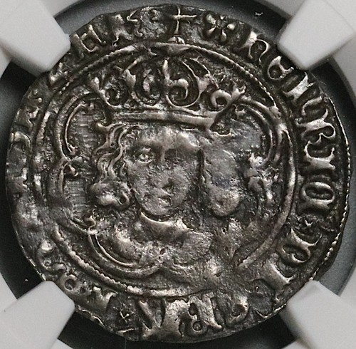 1495 NGC AU England Henry VII Groat 4 Pence Britain Silver S-2199 Coin 23031302C