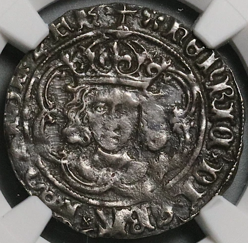 1495 NGC AU England Henry VII Groat 4 Pence Britain Silver S-2199 Coin 23031302C