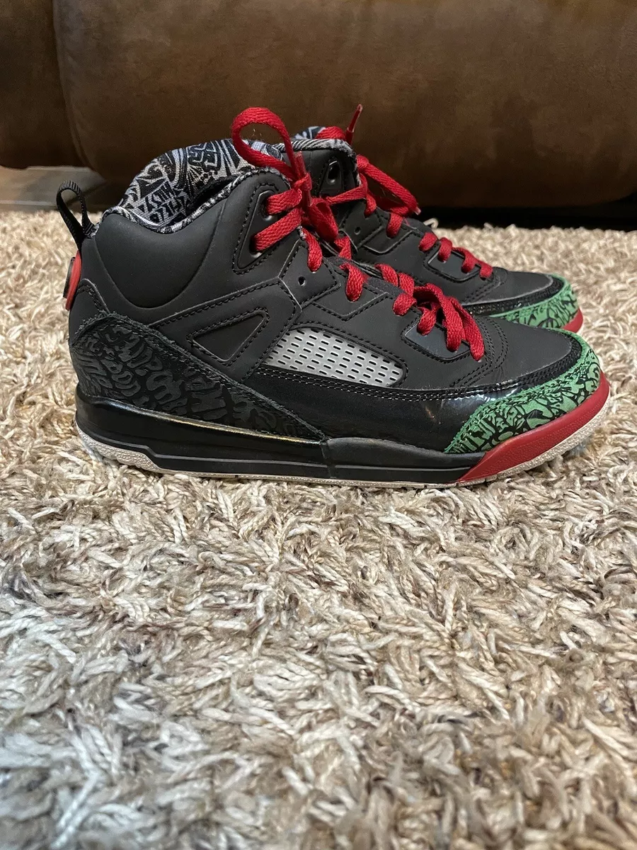 Nike Air Jordan Spizike Black Varsity Red Classic Green 317700-026 Size 3Y