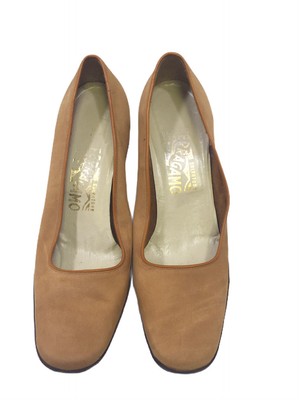 Salvatore Ferragamo Camel Suede Wedges Size 8 | eBay