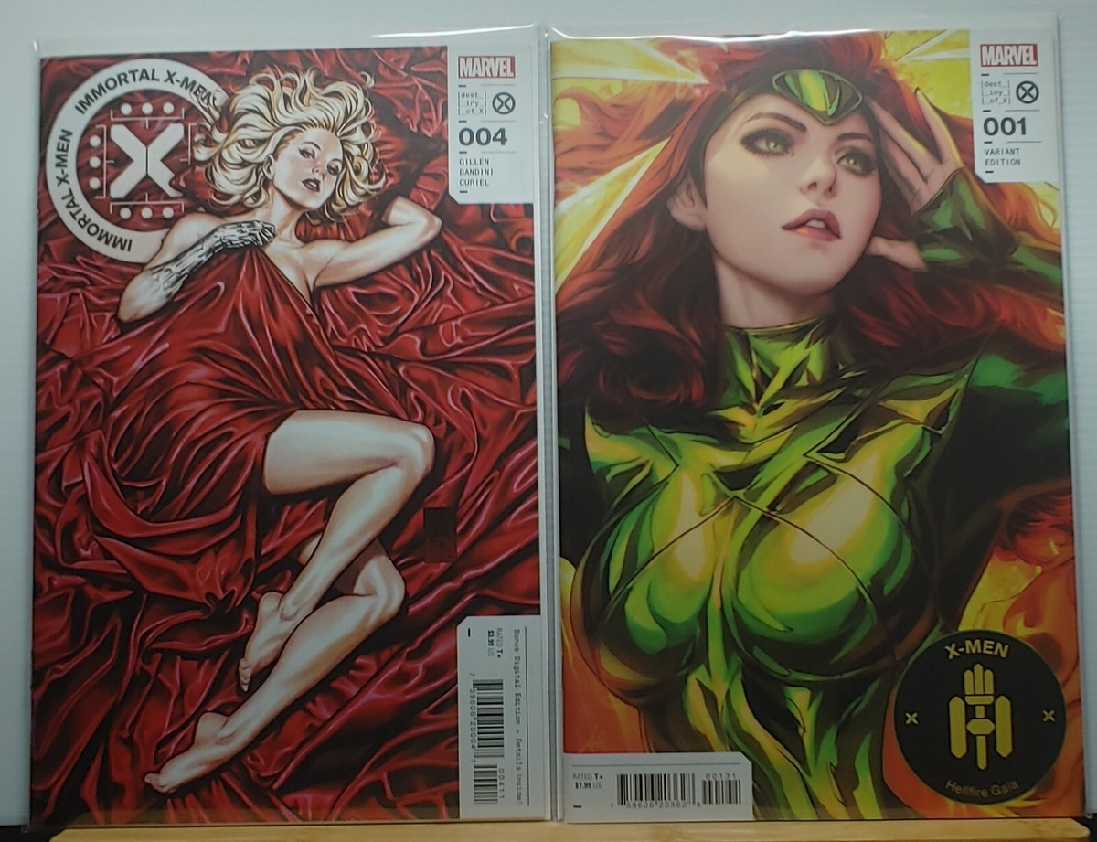 X-Men Hellfire Gala #1 Artgerm & Immortal X-Men #4 Brooks Variant