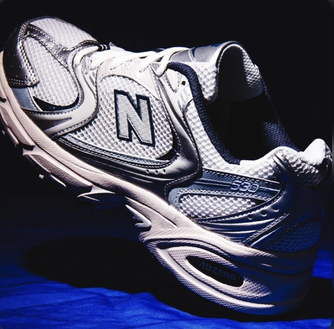 New Balance Retro 530 Steel Grey White Sliver Mens Size 13 MR530KA