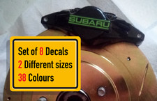 8 X Subie Hawkeyes Wrx 2006-2007 Different Style Brake Caliper Decal