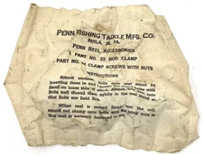 Penn 33-200 Rod Clamp Kit Vintage Finishing Tackle Reel 33 34 Clamp Sealed Pack