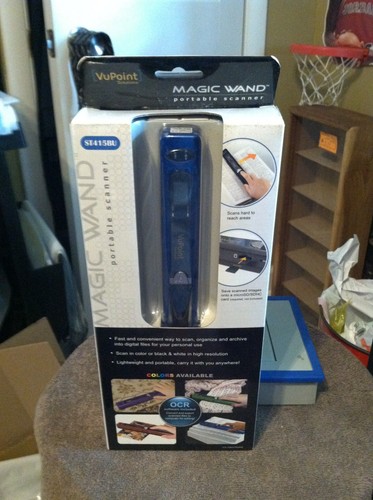 VuPoint Solutions ST415 BU Blue Magic Wand Portable Scanner New In Box