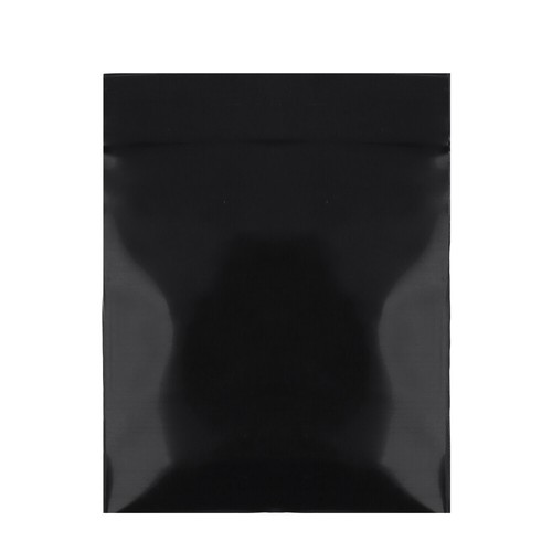100pcs All Black Polyethylene Flat Zip Seal Bags In Various Sizes No Tear Notch - Foto 6 di 7