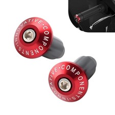 2 PCS Motorcycle Bar End Plugs, 7/8" Anti-vibration Grip Weight Cap, CNC Alloy R