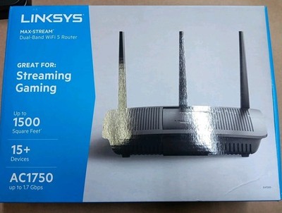 Linksys EA7200 Max Stream Dual Band AC1750 Wi-Fi 5 Router Streaming Gaming New