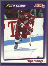 1991-92 Score American - Steve Yzerman #190 Detroit Redwings VINTAGE