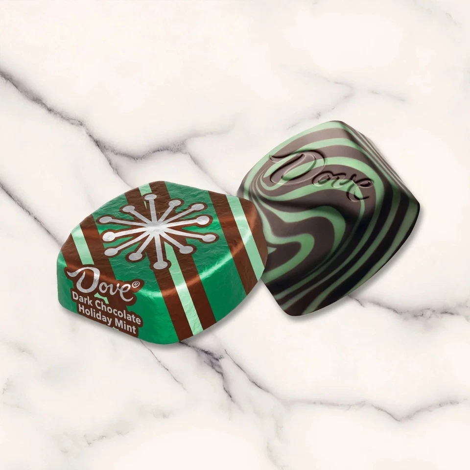 Dove Promises Dark Chocolate Holiday Mint 7.94 Oz Christmas Candy Indiv. Wrapped - Image 2 of 4