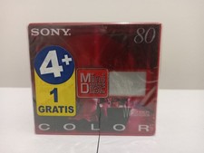 Sony Minidisc Color 80 / MDW80C / Pack of 5 / New Old Stock
