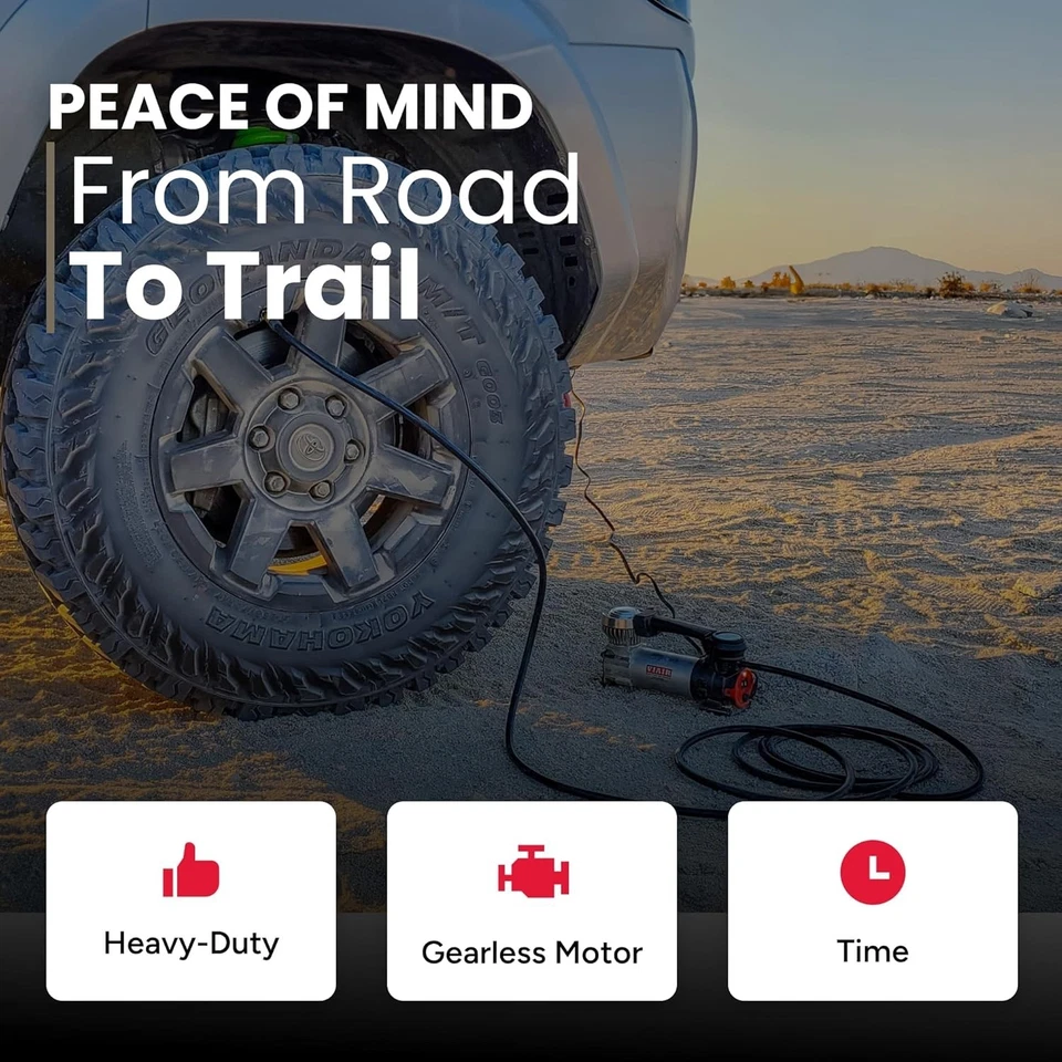 VIAIR 88P 12V Compresor de Aire Portátil 120 PSI Inflador de Neumáticos Coche Camión SUV RV Foto 2 de 4