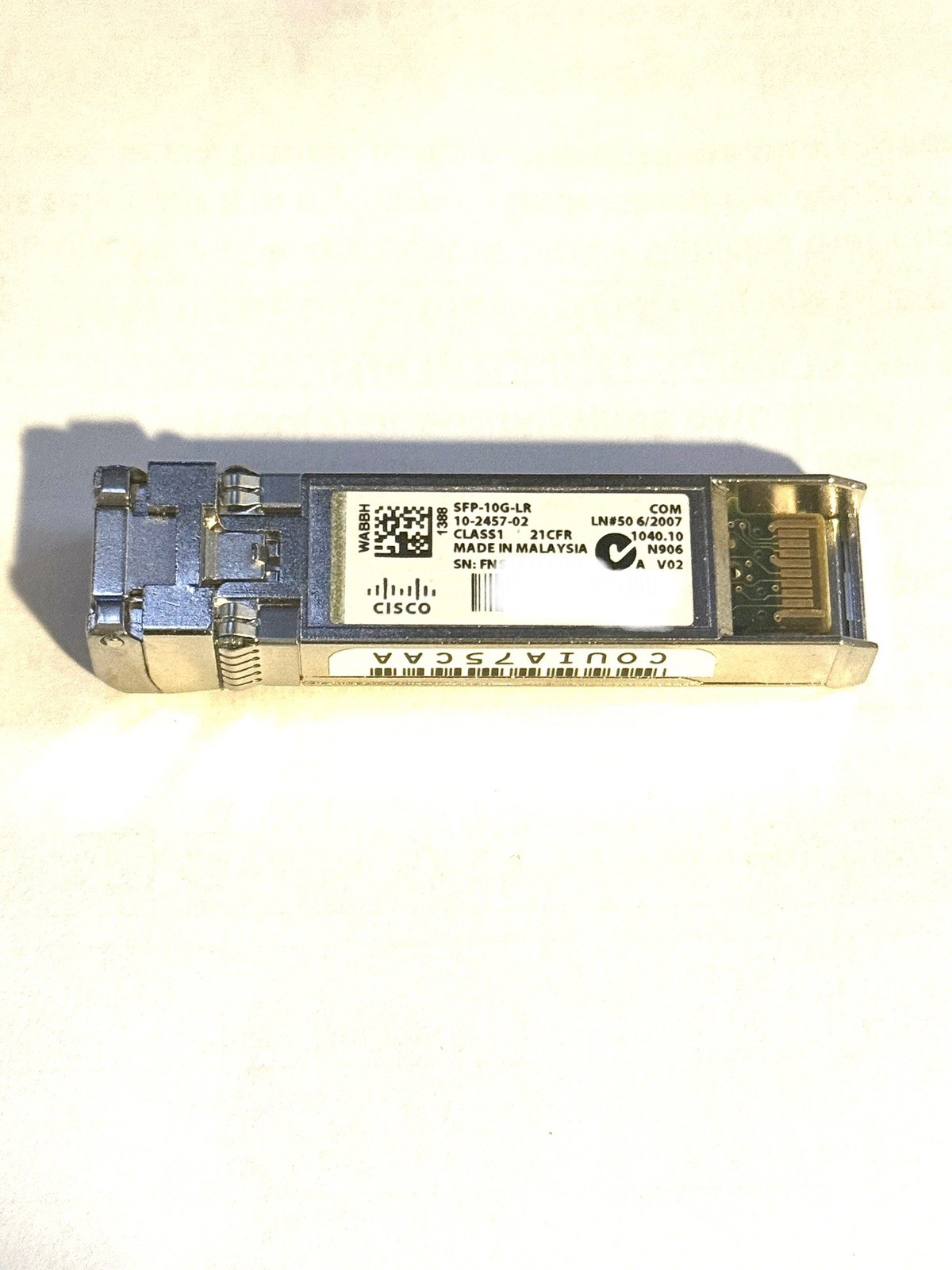 Genuine Cisco 10-2457-02 SFP-10G-LR 10GBASE-LR SFP+ Transceiver Module