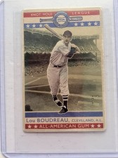 Rare 2018 Sporting Life#106 Lou Boudreau All American Gum Knothole Series