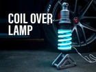 Custom Coilover Lamp – Neon Suspension Desk Light, Track Day Decor Pre-Assembled