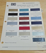 1966 Oldsmobile Car Paint Chip Chips Color Codes Oem Exterior Interior Vtg R-m
