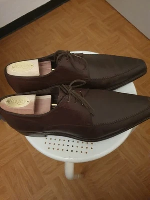 Chaussures Richelieu T 42 Homme de marque Finsbury cuir, Marron + embauchoirs - Photo 1/4