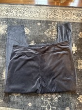 Cuddl Duds Double Plush Velour Leggings Carbon Dark Grey Size 3X Plus