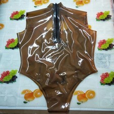 Women Latex Swimsuit Transaprent Black Party Wear Halloween Cosplay Costumes