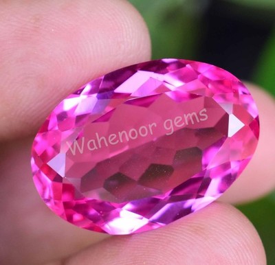 Natural Mogok Pink Ruby 36.40 Ct Oval Zertifiziert AGSL Flawless 1 Stein