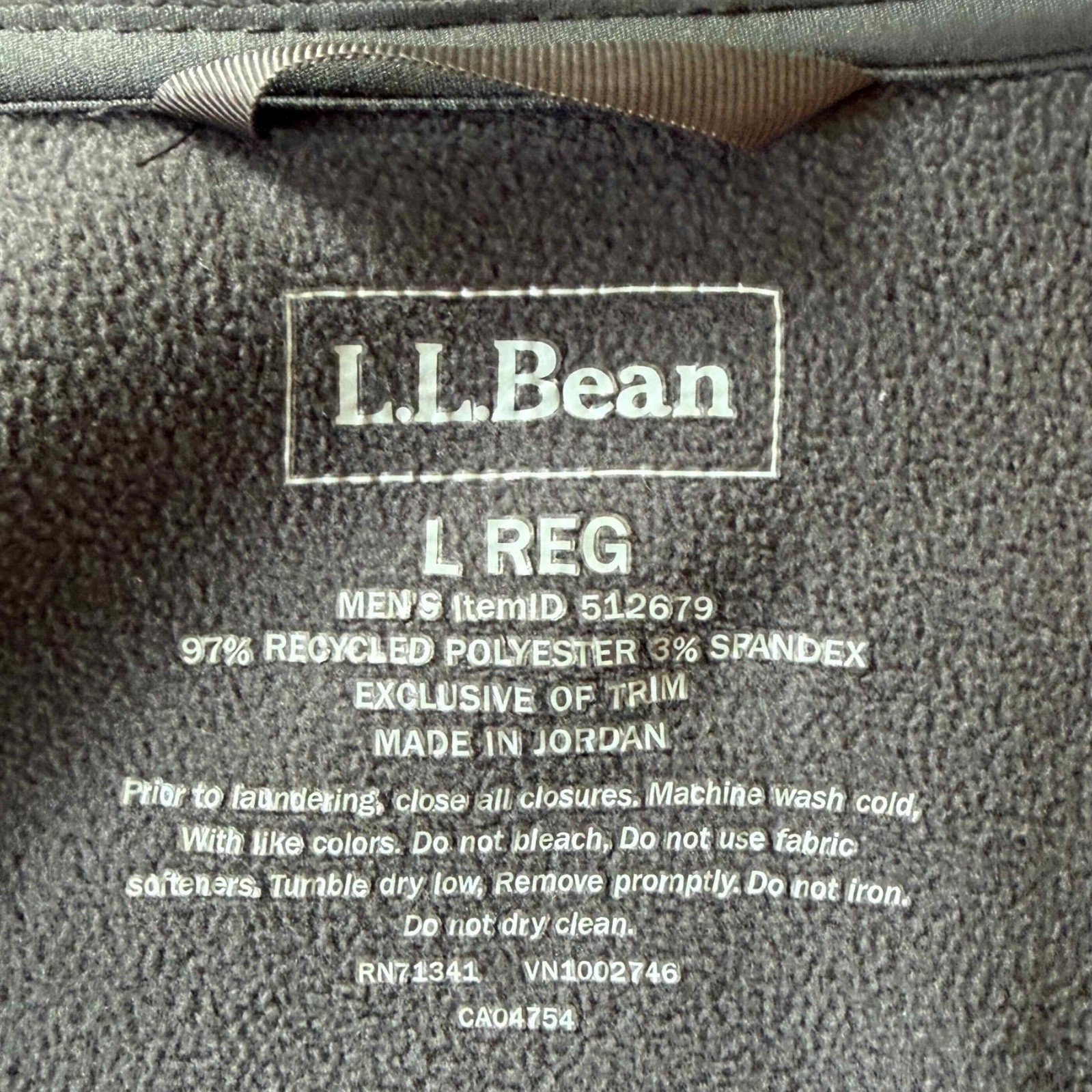 LL Bean Men's Windproof Softshell Jacket, Charcoa… - image 2