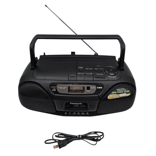 Panasonic RX-DS22 Portable CD Cassette AM/FM Radio Boombox Player Vintage Retro!