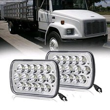 Pair 7x6 LED Headlight High Low Beam Fit For Freightliner DOT Approved Bright